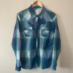 Roper plaid western shirt